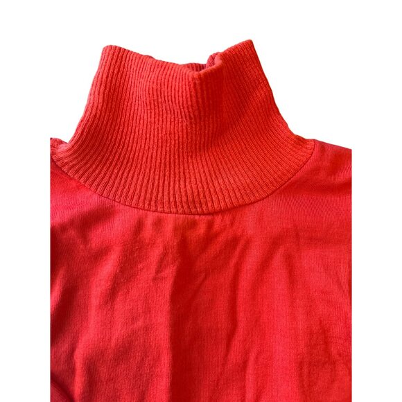 Red Florence Eiseman 3T Kids Turtleneck Sweater Vintage 80s - Picture 2 of 5